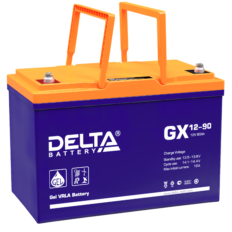 Аккумуляторная батарея Delta GX 12-90