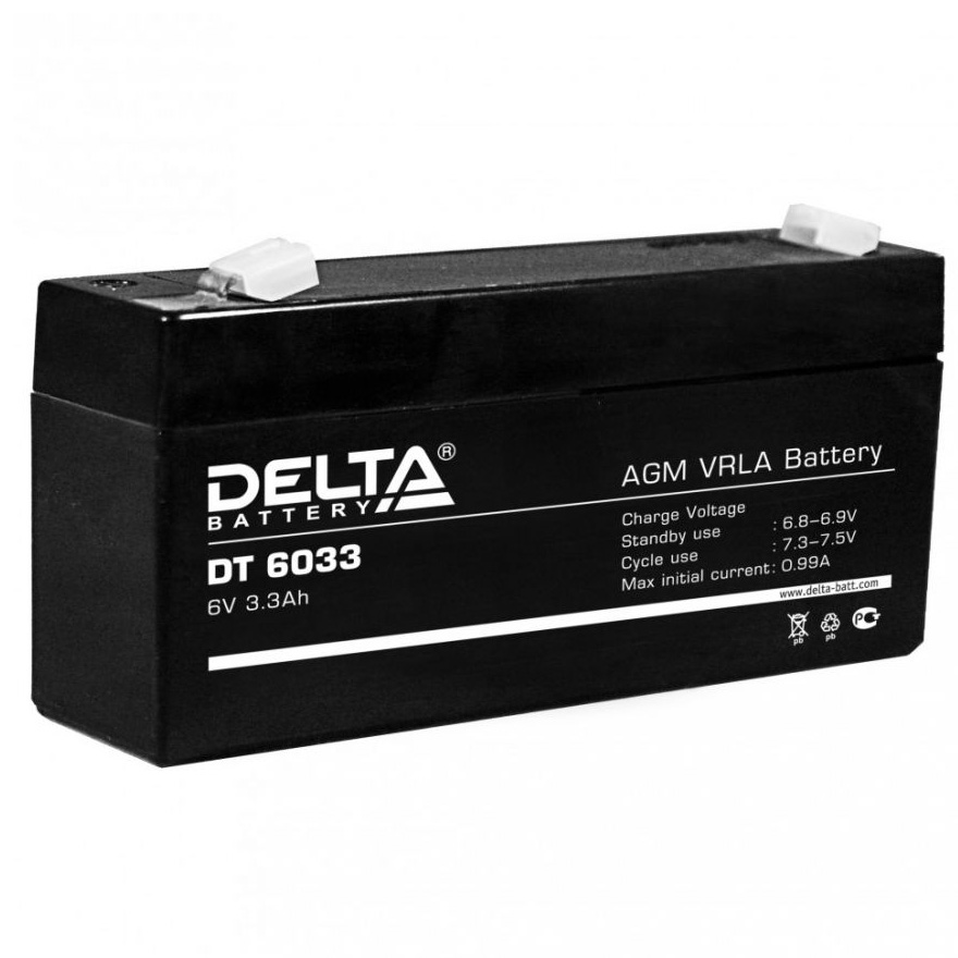 Аккумуляторная батарея Delta DT 6033 (125)